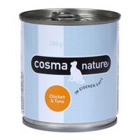 Výhodné balení Cosma Nature 12 x 280 g - Kuřecí prsa & tuňák