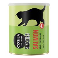 Výhodné balení Cosma Snackies Maxi Tube - lyofilizované snacky pro kočky - losos 3 x 120 g