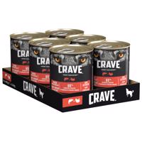 Výhodné balení Crave Adult 24 × 400 g - losos a krocaní