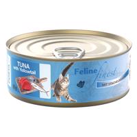 Výhodné balení Feline Finest 24 x 85 g - tuňák s kranasem