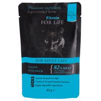 Výhodné balení Fitmin Cat For Life Adult 56 x 85 g - kachní