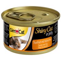 Výhodné balení GimCat ShinyCat Jelly 12 x 70 g - Tuňák & kuře