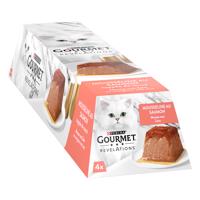 Výhodné balení Gourmet Revelations Mousse krmivo pro kočky 3 x 4 ks (12 x 57 g) - losos
