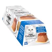 Výhodné balení Gourmet Revelations Mousse krmivo pro kočky 3 x 4 ks (12 x 57 g) - mořská ryba