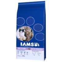 Výhodné balení IAMS 2 x velké balení - Multi-Cat Households s lososem - 2 x 15 kg