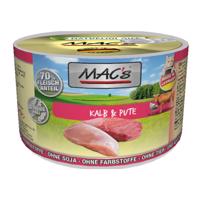 Výhodné balení MAC's Cat 24 x 200 g - Mix losos a kuřecí & telecí a krůtí