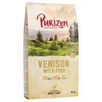 Výhodné balení Purizon - bezobilné 2 x 6,5 kg - Adult jelen & ryba - bezobilné