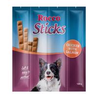 Výhodné balení: Rocco Sticks - kuřecí a losos 3 x 12 kusů (360 g)