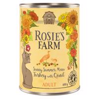 Výhodné balení Rosie's Farm Adult 12 x 400 g - speciální edice: krocaní s křepelkou