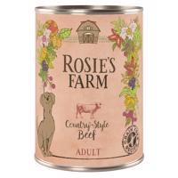 Výhodné balení Rosie's Farm Adult 24 x 400 g  - Hovězí