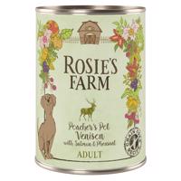 Výhodné balení Rosie's Farm Adult 24 x 400 g  - Zvěřina & bažant s lososem