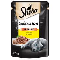 Výhodné balení Sheba variace kapsiček 144 x 85 g - Selection v omáčce kuřecí