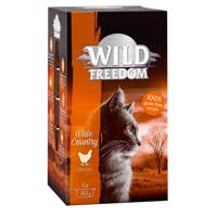 Výhodné balení Wild Freedom Adult vaničky 24 x 85 g - wide country - kuřecí
