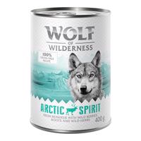 Výhodné balení: Wolf of Wilderness Adult 12 x 400 g - Arctic Spirit - sobí