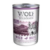 Výhodné balení: Wolf of Wilderness Adult 12 x 400 g - Wild Hills - kachní
