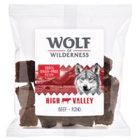 Výhodné balení Wolf of Wilderness Snack - Wild Bites 3 x 180 g - High Valley - hovězí