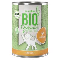 Výhodné balení zooplus Bio Kitten 24 x 400 g - bio kuřecí s bio dýní