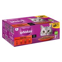 Whiskas 1+ kapsičky 48 x 85 g / 100 g - klasický výběr v omáčce (48 x 85 g) -  - hovězí, jehněčí, drůbež, kuře