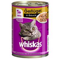 Whiskas 1+ konzerva 12 x 400 g - 1+ drůbeží v omáčce