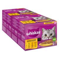 Whiskas Senior kapsičky Jumbo balení 144 x 85 g / 100 g - 7+ drůbeží výběr v omáčce (144 x 85 g) - Kuře, drůbež, kachna, krůta