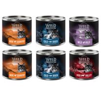 Wild Freedom konzervy, 6 x 200 g, 5 + 1 zdarma! - Mix balení II (kuřecí, losos, hovězí, kachní) (6 x 200 g)