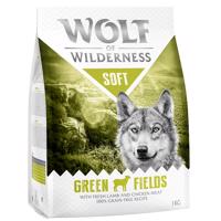 Wolf of Wilderness, 2 x 1 kg - 20 % sleva - Adult "Soft - Green Fields" - jehněčí