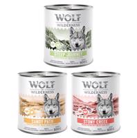 Wolf of Wilderness Adult 6 x 800 g - Se spoustou čerstvé drůbeže  - míchané balení: 2x Stony Creek, 2x Sandy Path, 2x Steep Journey