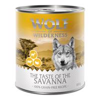 Wolf of Wilderness Adult "The Taste Of" 6 x 800 g - The Savanna - krůtí, hovězí, kozí