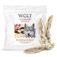 Wolf of Wilderness "Meadow Grounds" - králičí uši se srstí - 400 g (cca 20 ks)