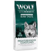 Wolf of Wilderness "Mediterranean Coastlines" jehněčí, kuřecí a pstruh - bez obilovin - Výhodné balení 2 x 12 kg