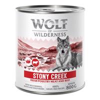 Wolf of Wilderness Senior 6 x 800 g – se spoustou čerstvé drůbeže  - Stony Creek - drůbež s hovězím