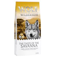Wolf of Wilderness "The Taste Of The Savanna" - s hovězím a kozím - dvojité balení 2 x 12 kg