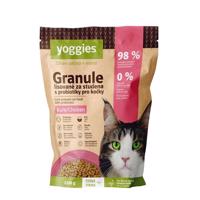 Yoggies Granule pro kočky s kuřecím masem, lisované za studena s probiotiky  1,2 kg