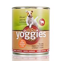 Yoggies hovězí konzerva pro psy s karotkou a lněným olejem 800 g